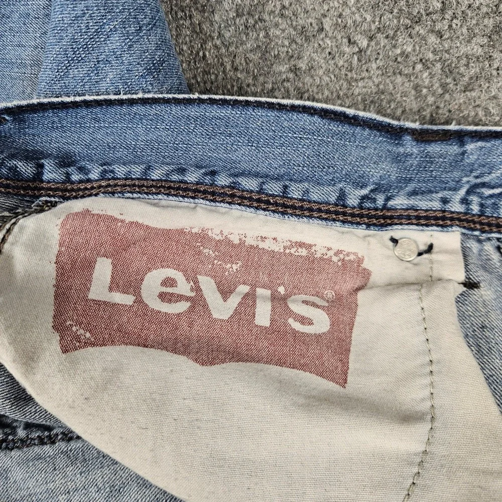 Levi's 527 Jeans Mens 30x30 Bootcut Flap Pocket Thick Leather Patch Light Wash